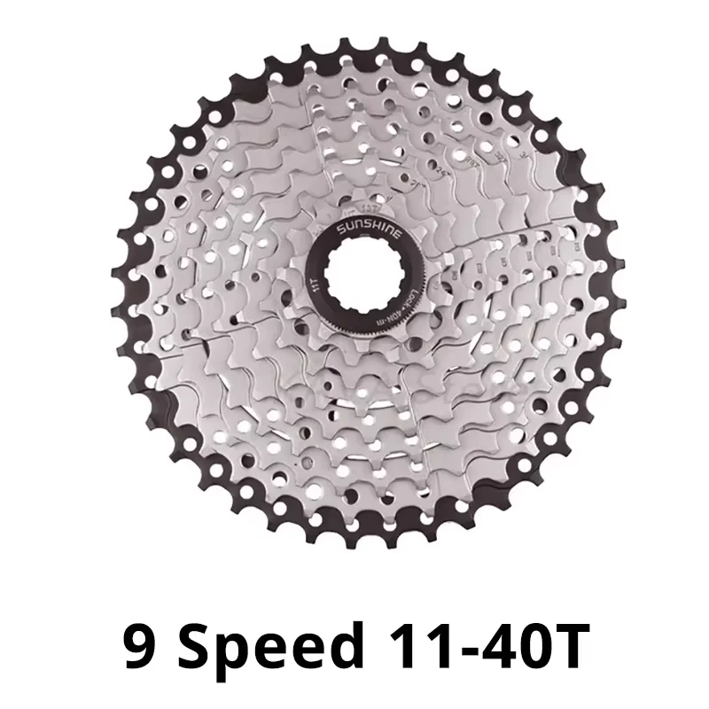 Sunshine Multi-Speed MTB and Road Bike Cassette Freewheel - Enhanced Performance Gearing (36/42/46/50T/52T)