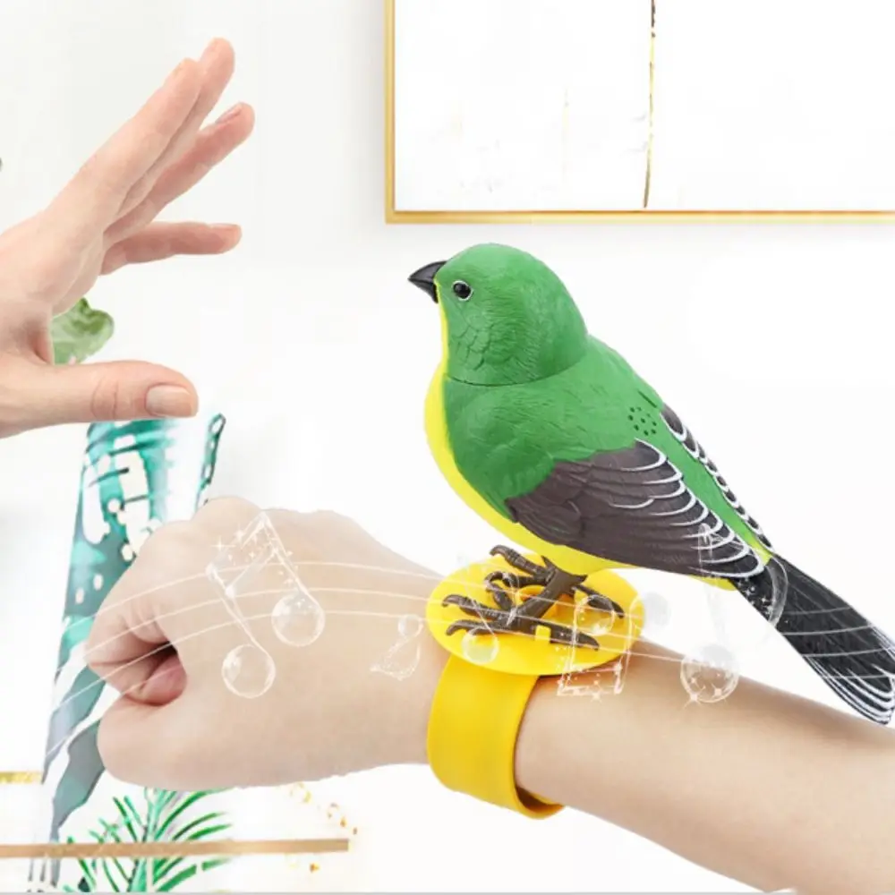 Cute Funny Toy Voice Control Singing Bird Electronic Toys Interactive Simulation Bird