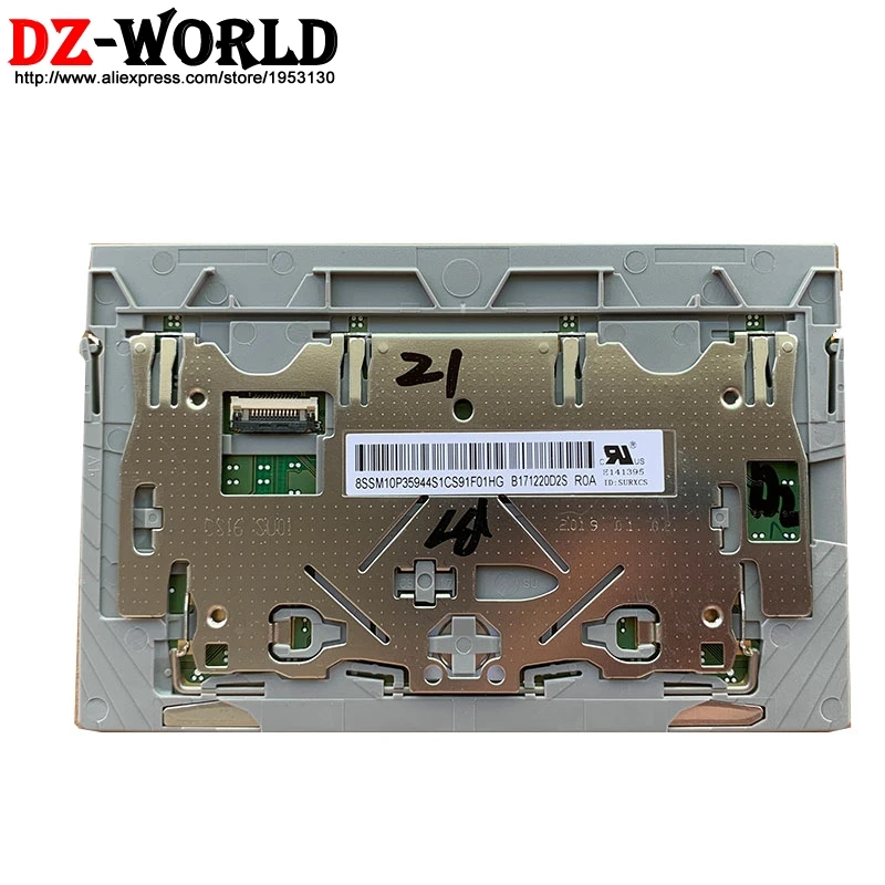 New Original Silver Touchpad Mouse Pad Clicker for Lenovo Thinkpad X1 Yoga 2nd 3rd Gen Laptop 01AY034 SM10L68192 01AY035 01LV558
