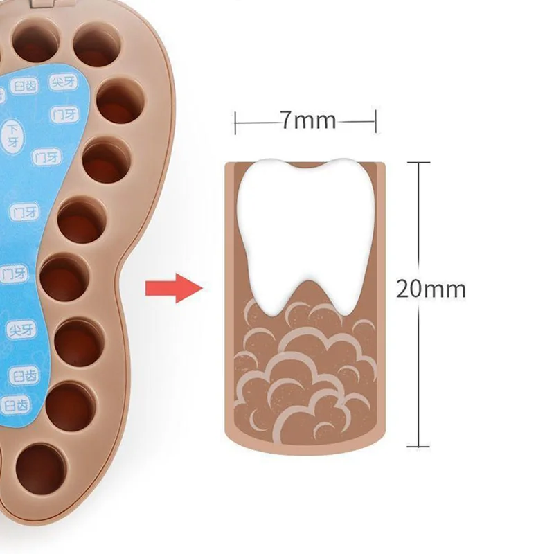 Baby Tooth Box Organizer Kids Milk Teeth Storage Collect Umbilical Lanugo Save Case Souvenir Baby Accessories ABS Keepsake Box - 5