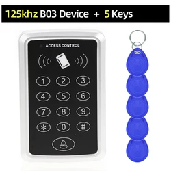 RFID Access Control Keypad with Card Reader and Door Lock Opener (N - B03  and 5 Key)