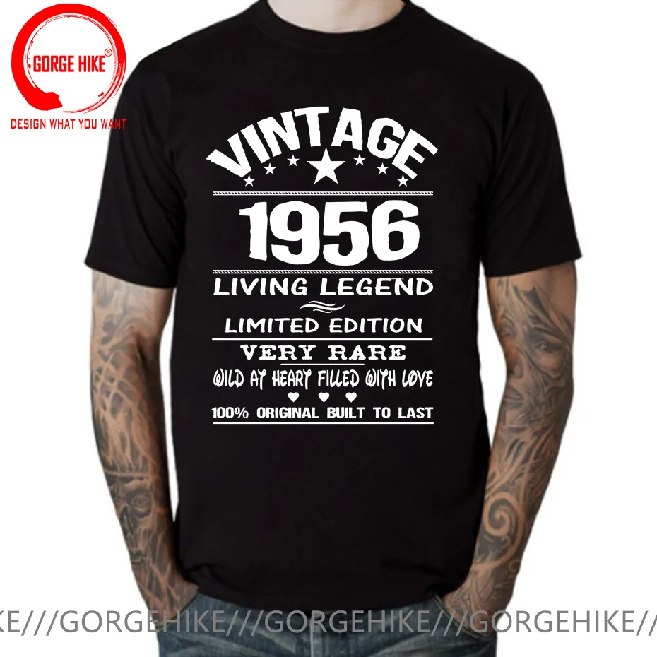 

VINTAGE Living Legend 1956 T Shirt Men Born in 1956 Limited Edition T-Shirt 100% Original Built to Last Made in 1956 Tee Shirt