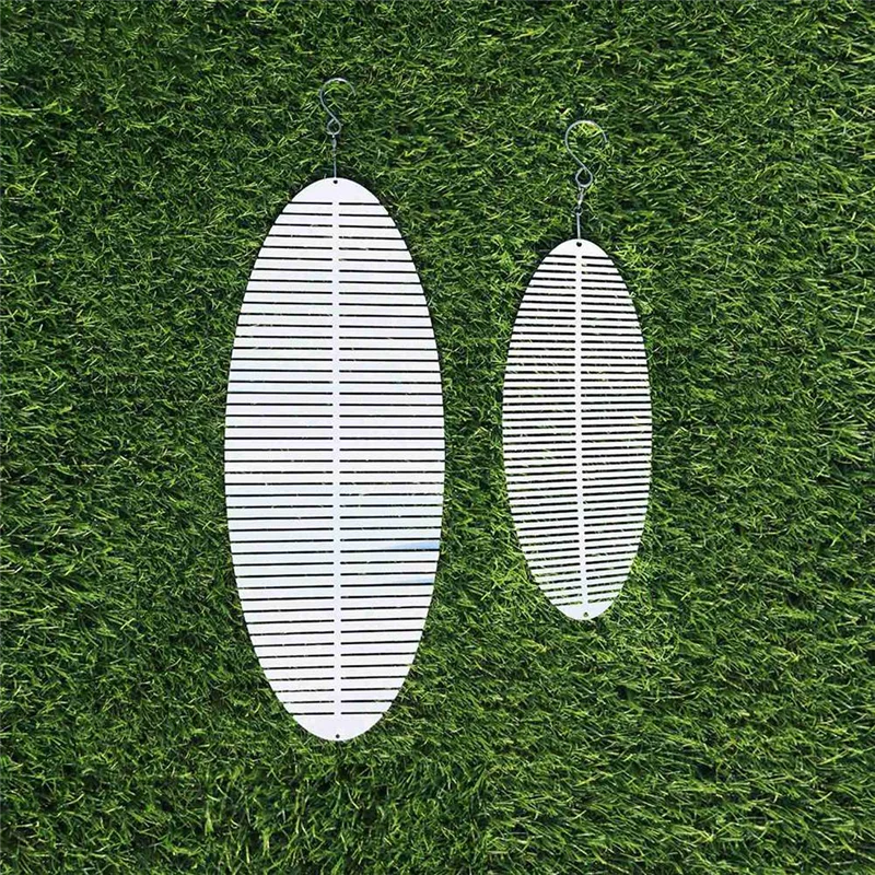 Kinetic Blank Sublimation Wind Spinner 3D Spiral Windchime Chime Sculpture Hanging Outdoor Indoor Garden Decor 10X25cm 2