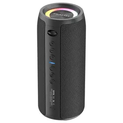 High-Power Bluetooth Speaker with 3D Stereo Bass and Portable Waterproof Design - Speaker (Black)