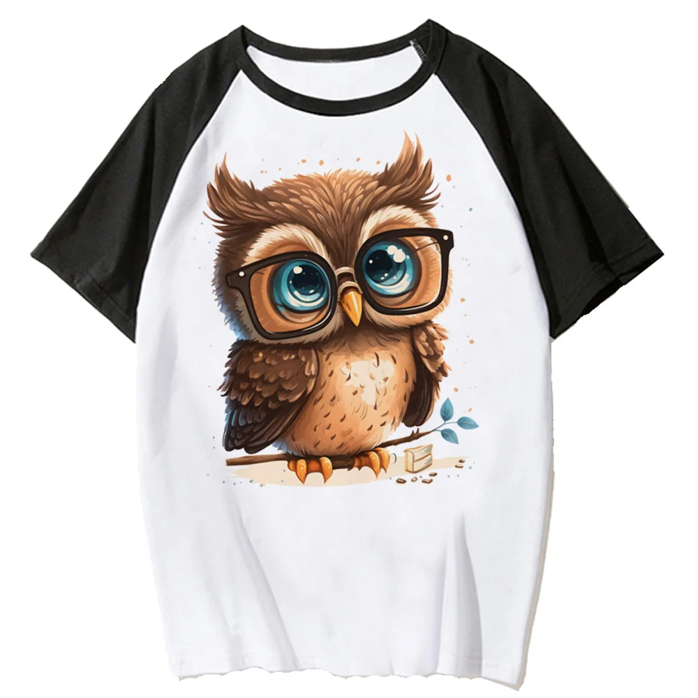 

Cute Owl top women anime manga streetwear Tee girl Japanese harajuku streetwear clothing