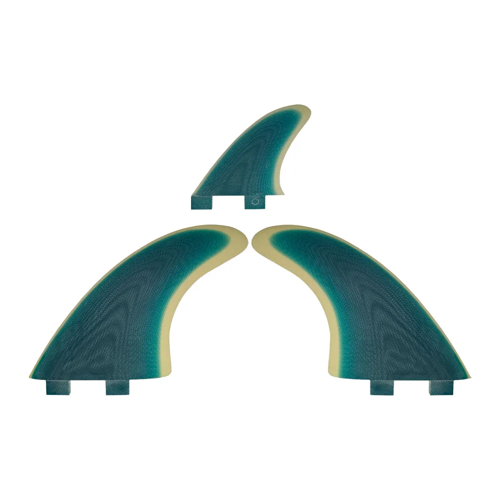 Surfboard fin 2 + 1 FCS1 3 patchwork color 5.15inch 5.51inch fiberglass surfboard propeller fins can be used as double fin