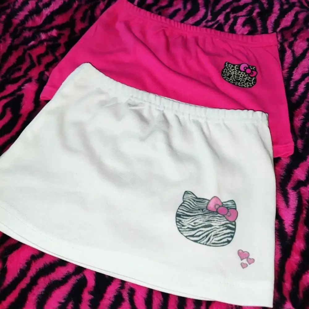 

Fashion Sanrio HelloKitty Sexy Short Skirt Y2K Original Homemade Hot Girl Kawaii Anime Printed Skirt Elastic Waist Women Clothes