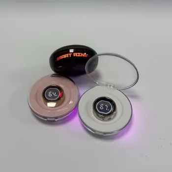 Anello Luminoso Intelligente Colorato con Custodia di Ricarica Rapida ad Alta Capacità Compatibile con Diversi Modelli, Custodia Batteria Portatile