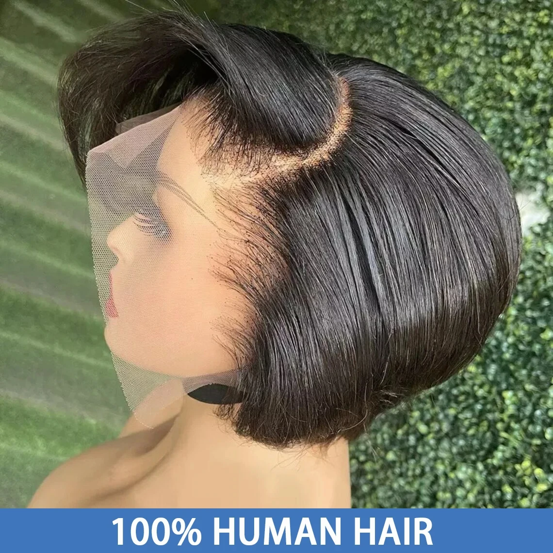 Pixie Cut Wig Transparent Lace Human Hair Wigs For Women Straight Short Bob Wig 13x4 Lace Prepluck Brazilia Human Hair