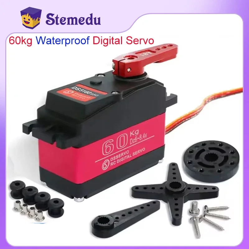Servo numérique étanche DS5160 60kg 180/270° avec câbles et connecteurs