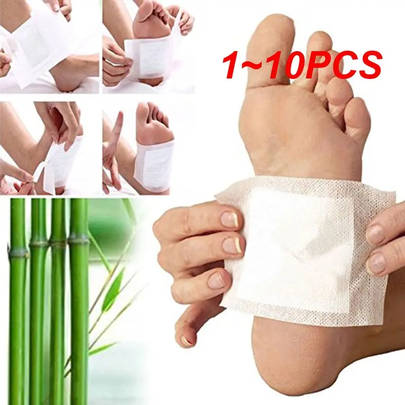 

1-10 шт., пластырь для ног с экстрактом имбиря и соли