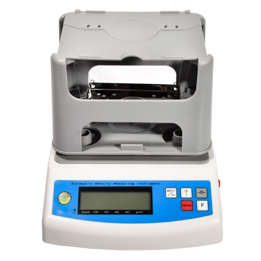 Solid density meter 300g 0.01g automatic soild density meter for precious metal gold rubber plastic small particle density purity tester densitmeter