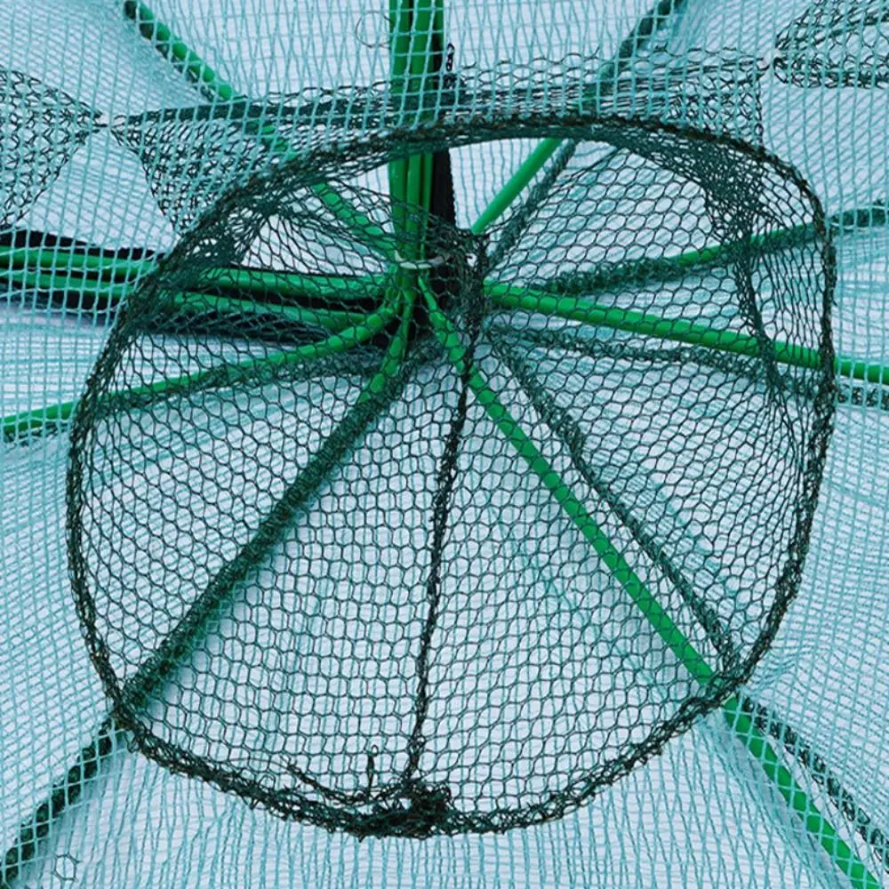 40~82cm Nylon Casting Nets 6/8/10 Holes Fishing Net High Quality Foldable Green Hexagon Octagon Net
