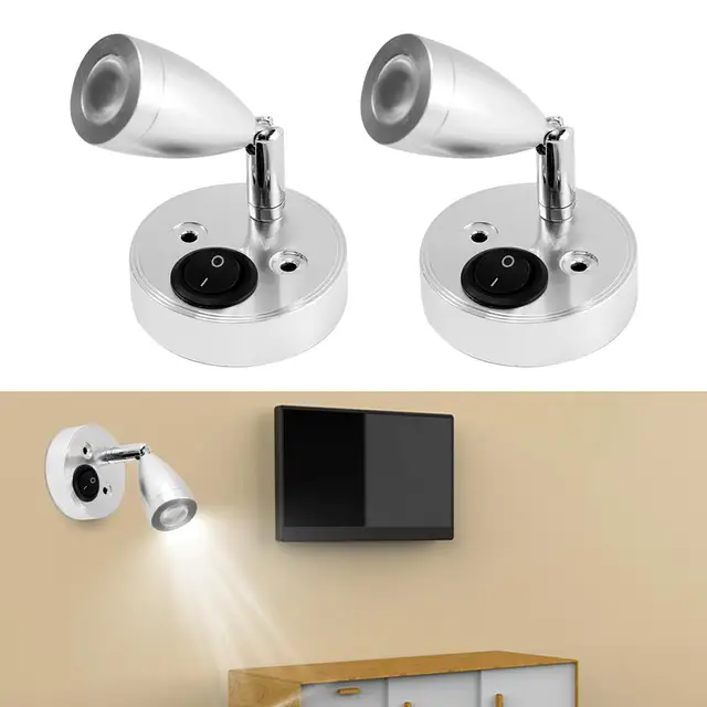 Rv Sconces 12v Led Wall Lighting 2-Pack 12V RV Reading Lights