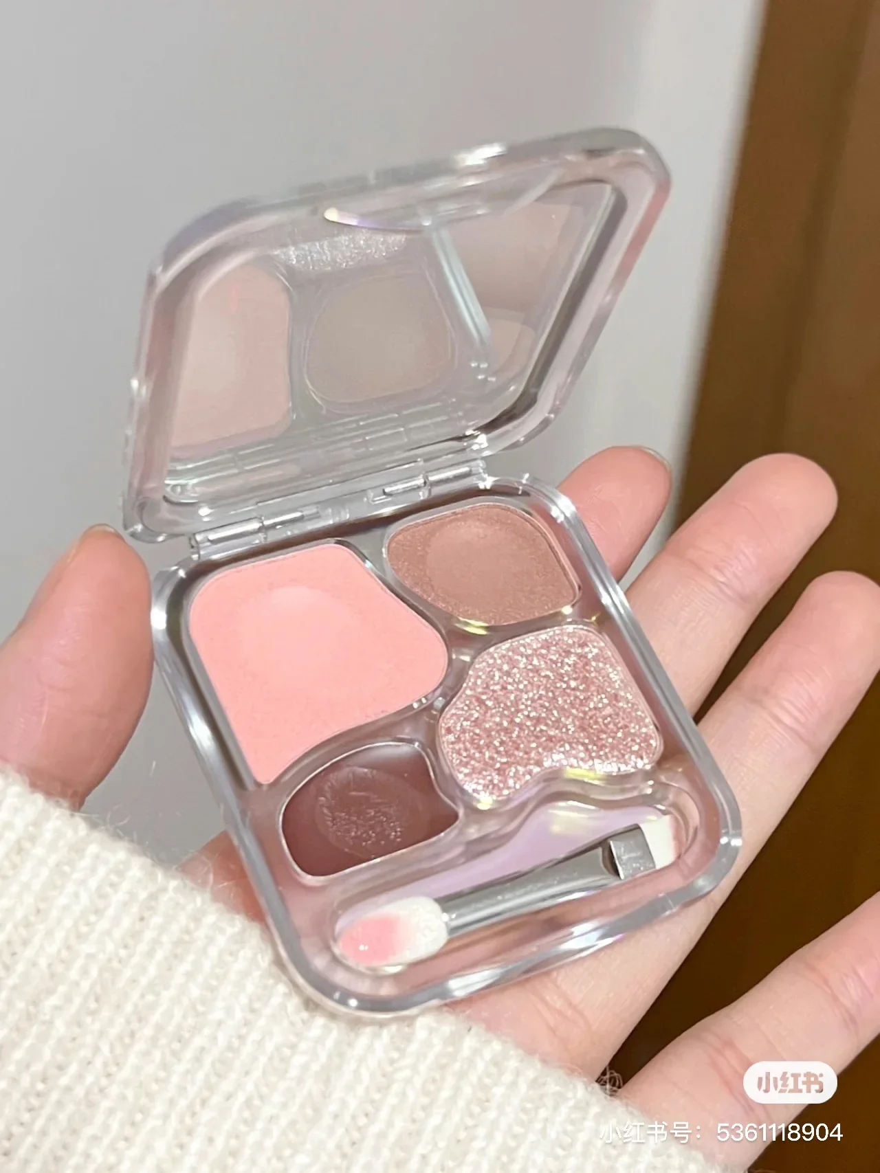 Little Ondine Four-color Eyeshadow Lying Silkworm Powder Plate Brightening Pearl Eyeliner Eyeshadow Comprehensive Plate 5