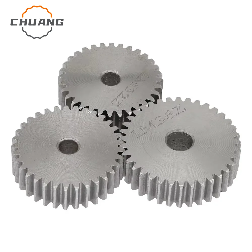 1M Spur Gear 81/82/83/84/85/86/87/88/89/90Teeth 10 mm Process Hole Gear Wheel Low Carbon Steel Material Flat