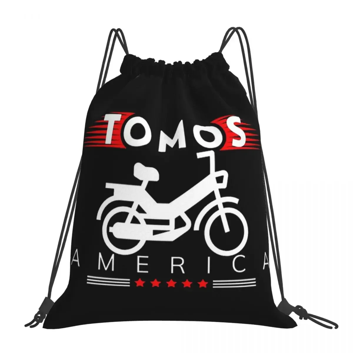 

Tomos American, Tomos Moped Backpacks Portable Drawstring Bags Drawstring Bundle Pocket Sports Bag BookBag For Travel Students