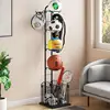 Sports Ball Storage Rack Balls Storage Stand Vertical Ball Rack Layered Ball Storage Rack Basketball Holder Display Stand Rack 4