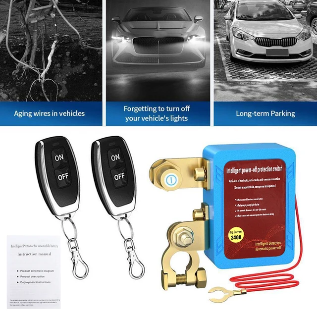 Remote Battery Disconnect Switch 12V 240A Kill Switch Automatic Power Shut Off Switch Car Battery Remote Control Switch - Image 4