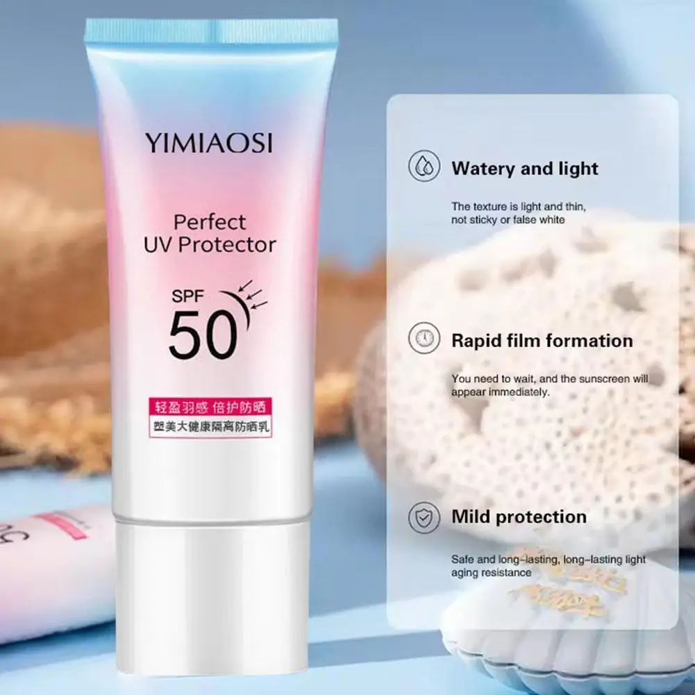 Sunscreen Cream For Face Body SPF50+ Anti-Sweat Refreshing Solar Lotion UV Block Outdoor Daily Skin Care facial sunscreen sunscreen cream