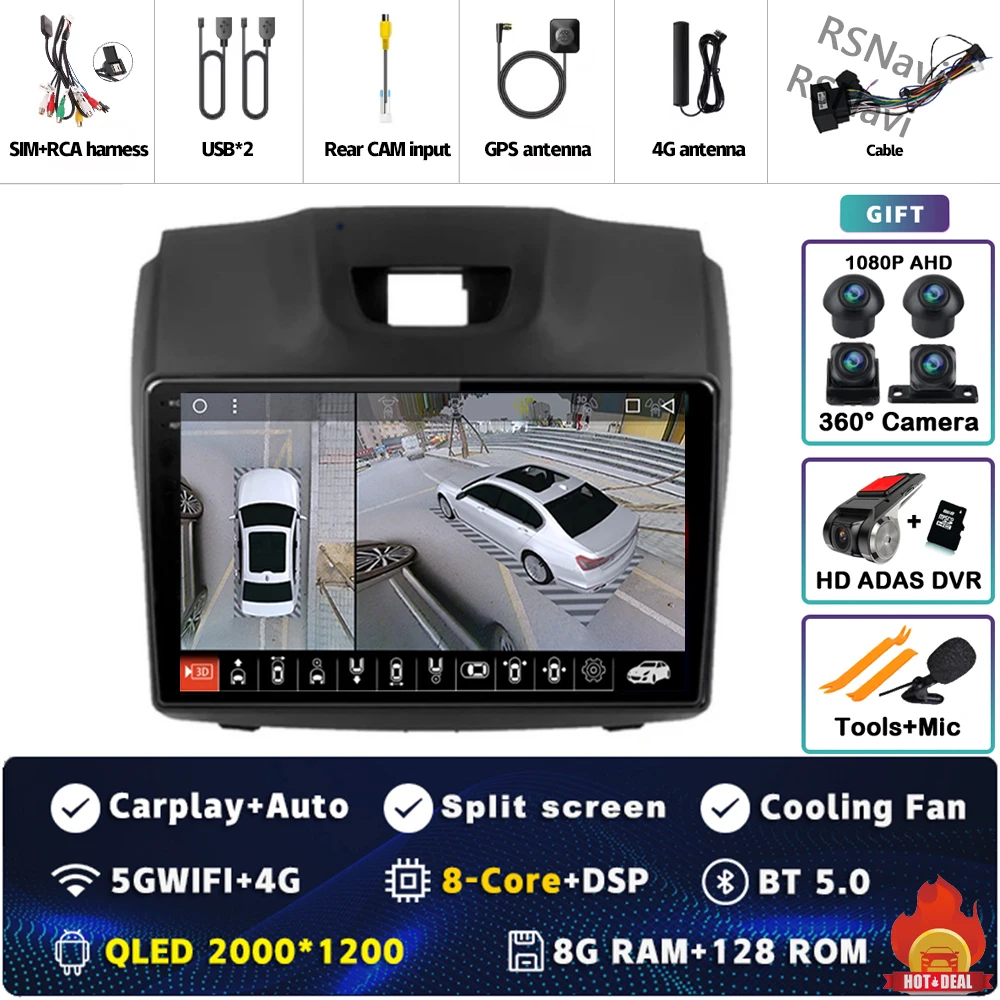 2K 8G-128G 360 DVR