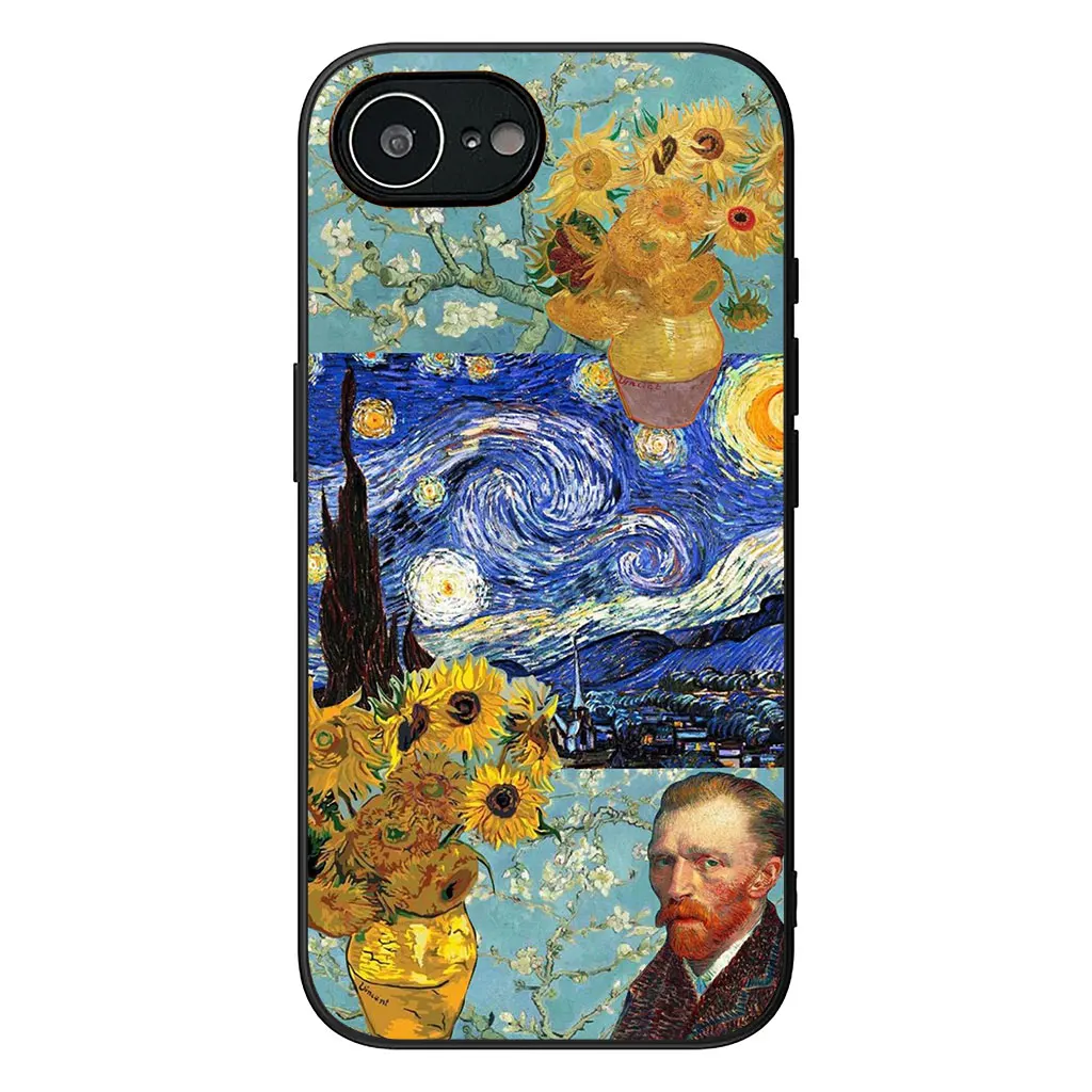 Starry Night Van Gogh Sky Art Design - Soft Phone Case Cover