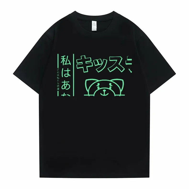

Футболка унисекс хлопковая свободного покроя, с рисунком, Аниме Манга, X'o Kiss Land Graphic, лето