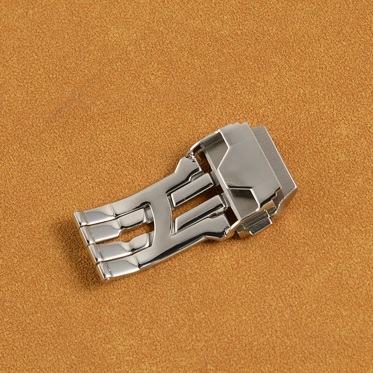 For HUBLOT Watch Rubber Strap Band Clasp Buckle Silver BIG BANG 22mm