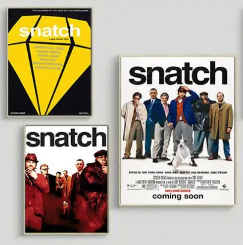 

Snatch Classic Movie Print Art Canvas Poster For Living Room Decor Home Wall Picture