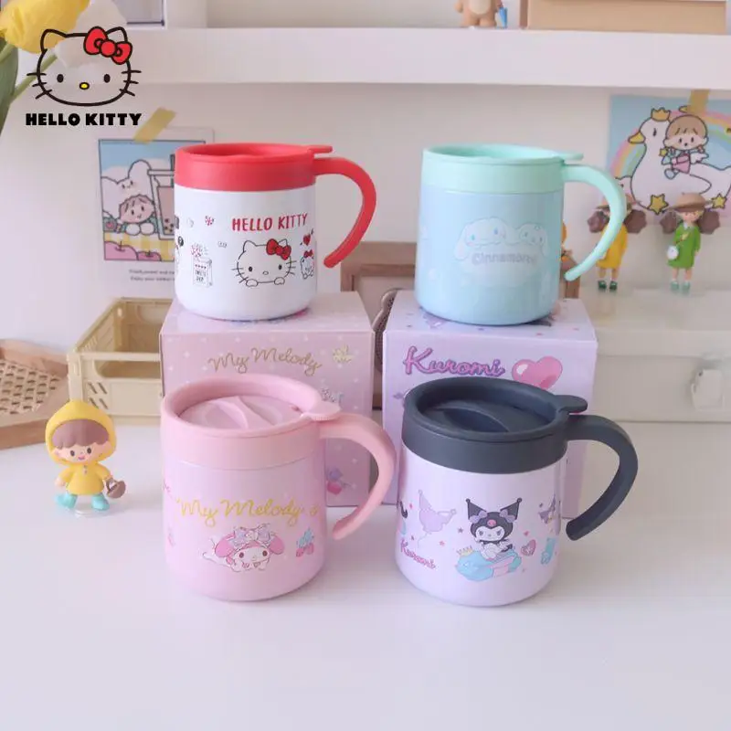 

350Ml Cute Anime Genuine Hello Kitty MINISO Thermos Cup Kawaii Cartoon Kuromi Coffee Cup Student Cinnamoroll Water Cup Girl Gift