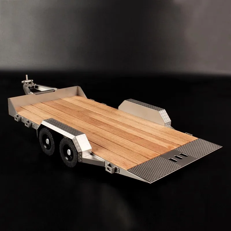 

JDM-16F Small Engineering Vehicle 1/14 Crawler Trailer For Tamiya Rc Truck Trailer Tipper For Scania Man Actros Volvo Car Parts