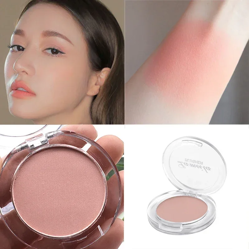 Blush Peach Pallete 6 Colors Face Mineral Pigment Cheek Blusher Powder Makeup Professional Contour Shadow Pink Blusher cosmetics