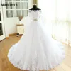 Customized Vestido De Novia Empire Wedding Dresses Chapel Train Long Sleeve Off The Shoulder Cheap Brides Dress Long Bridal Gown 1
