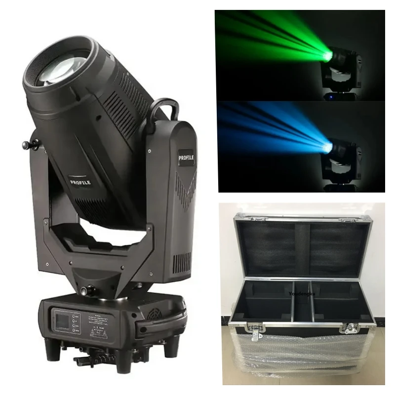 

2pcs with flycase Pro Stage DJ Event Ceremony Party 550W LED Moving Head spot CMY Frame Cutting Profile Light