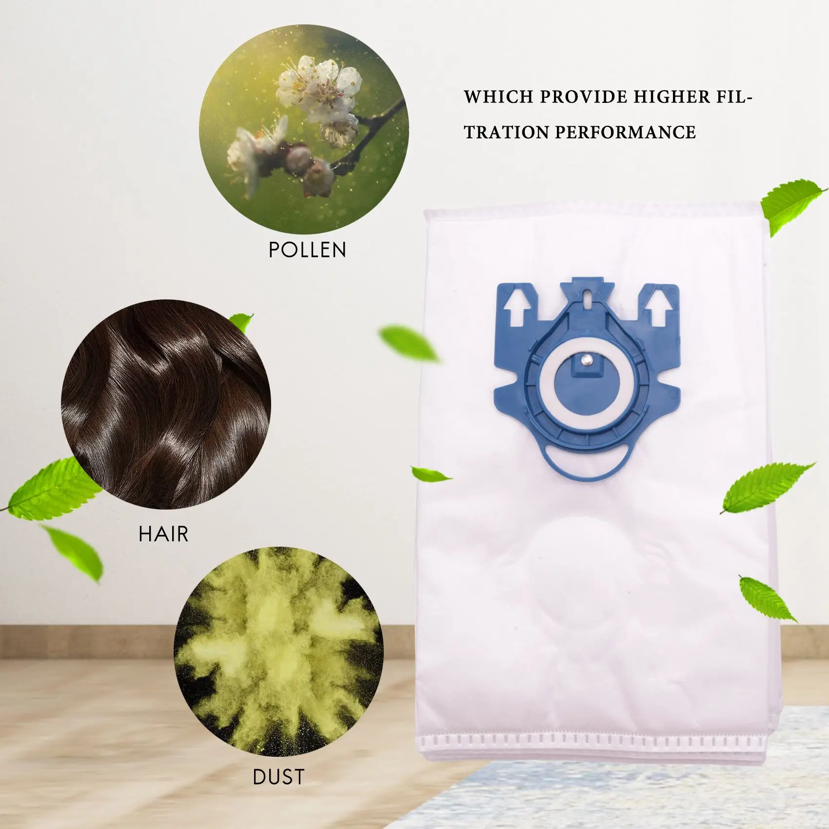 

15 шт., мешки для пылесоса Miele GN AirClean 3D