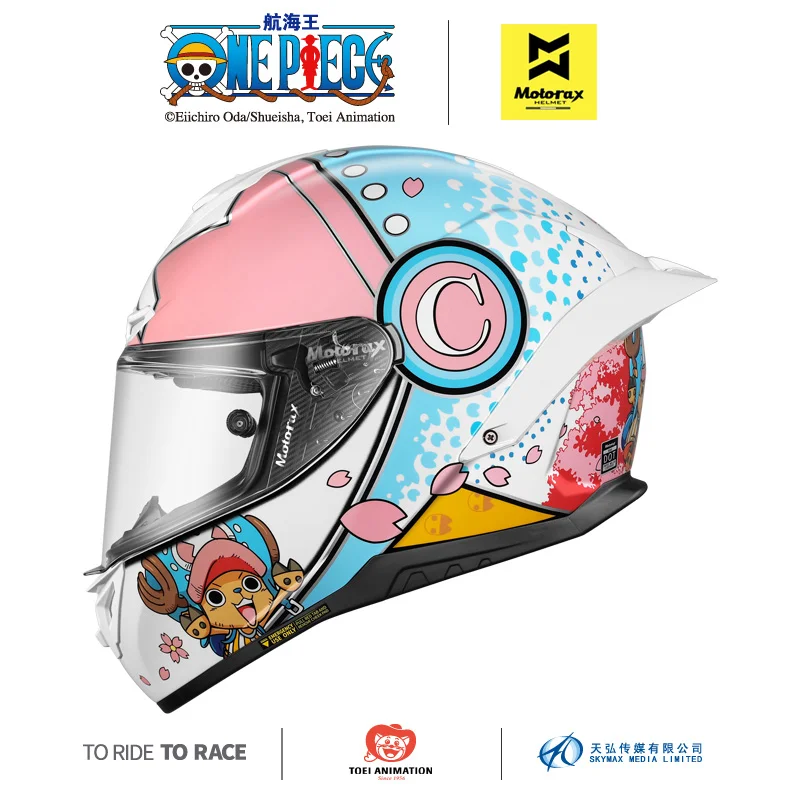 thumbnail image 1 of Casco de motocicleta original de One Piece, cascos integrales de carreras, cascos deportivos para motocicletas todoterreno, modelo de anime, periféricos de regalo, 1 of 5