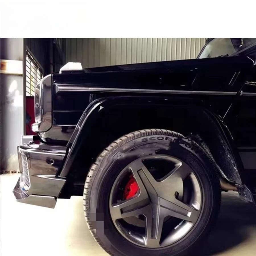 카본 파이버 G 클래스 W463 G63 M-스타일 자동차 프론트 립 및 디퓨저 전면 스포일러 액세서리