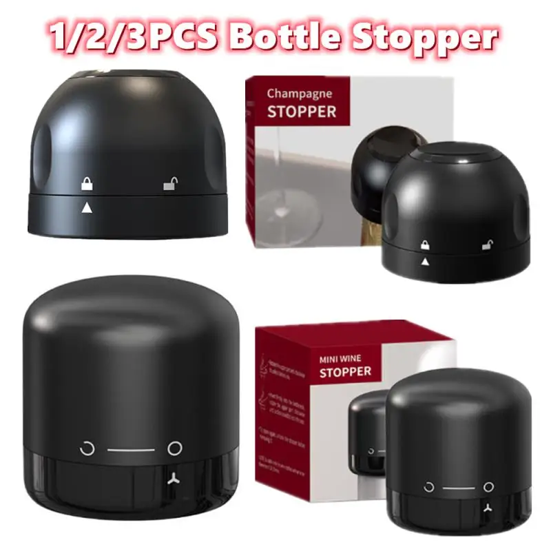 Vacuum Wine Stopper Champagne Stoppers Bottle Stopper Set Bottle