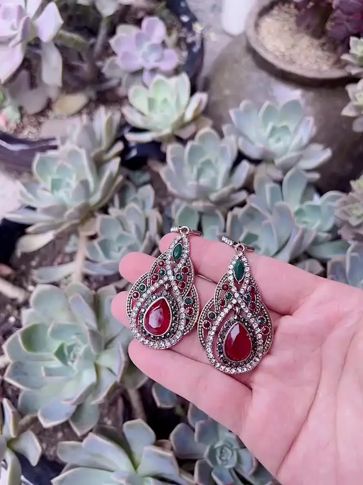 Серьги-подвески Sunspicems синие