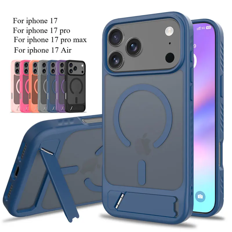 Magnetic Stand Case with Hard PC+TPU Frame and Bracket Holder