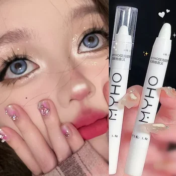 Waterproof Diamonds Glitter Eyeshadow Eyeliner Pencil Eyes Makeup Highlighter Pearl White Silver Brighten Silkworm Eyeliner Pen