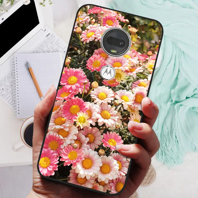 Stylish Soft TPU Protective Case - Fashionable Painted Cover for Motorola Moto G7 Series