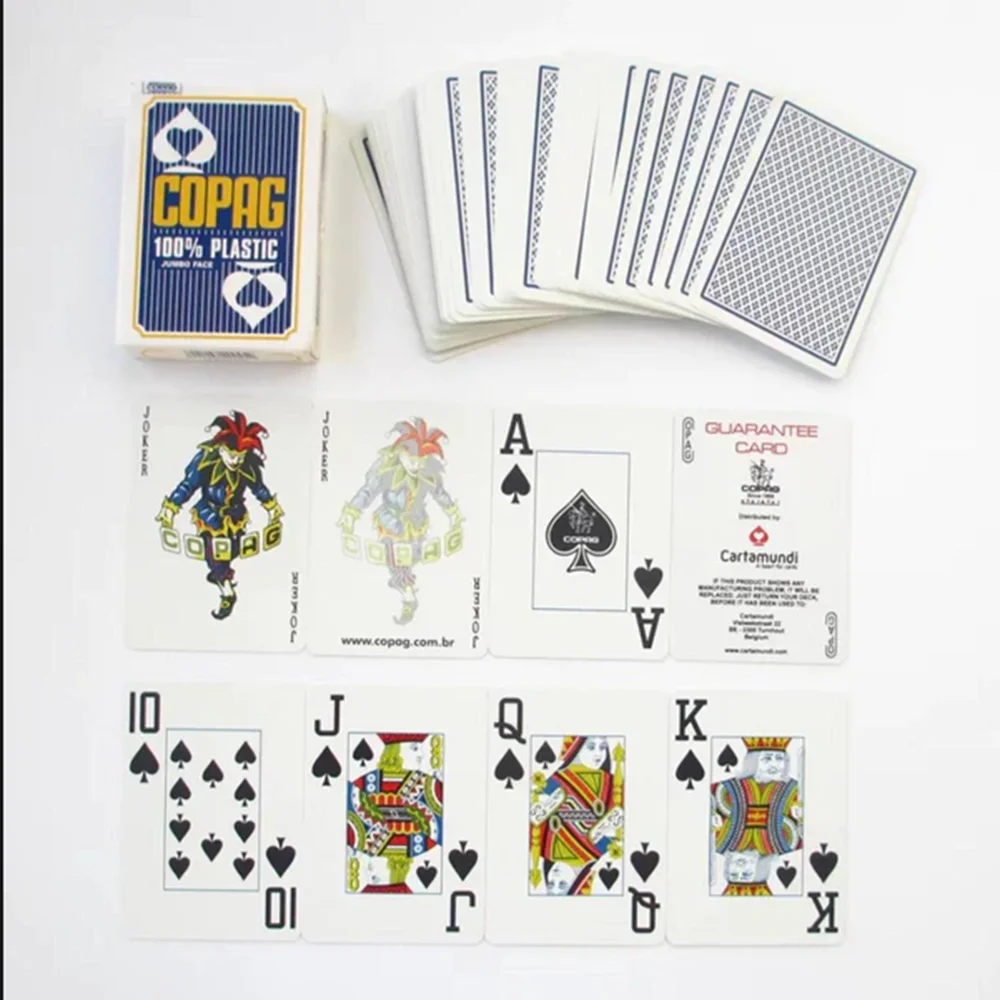 Copag Jumbo Face Plastic Marked Playing Cards for Perspective Glasses & Infrared Contact Lenses Only Cards
