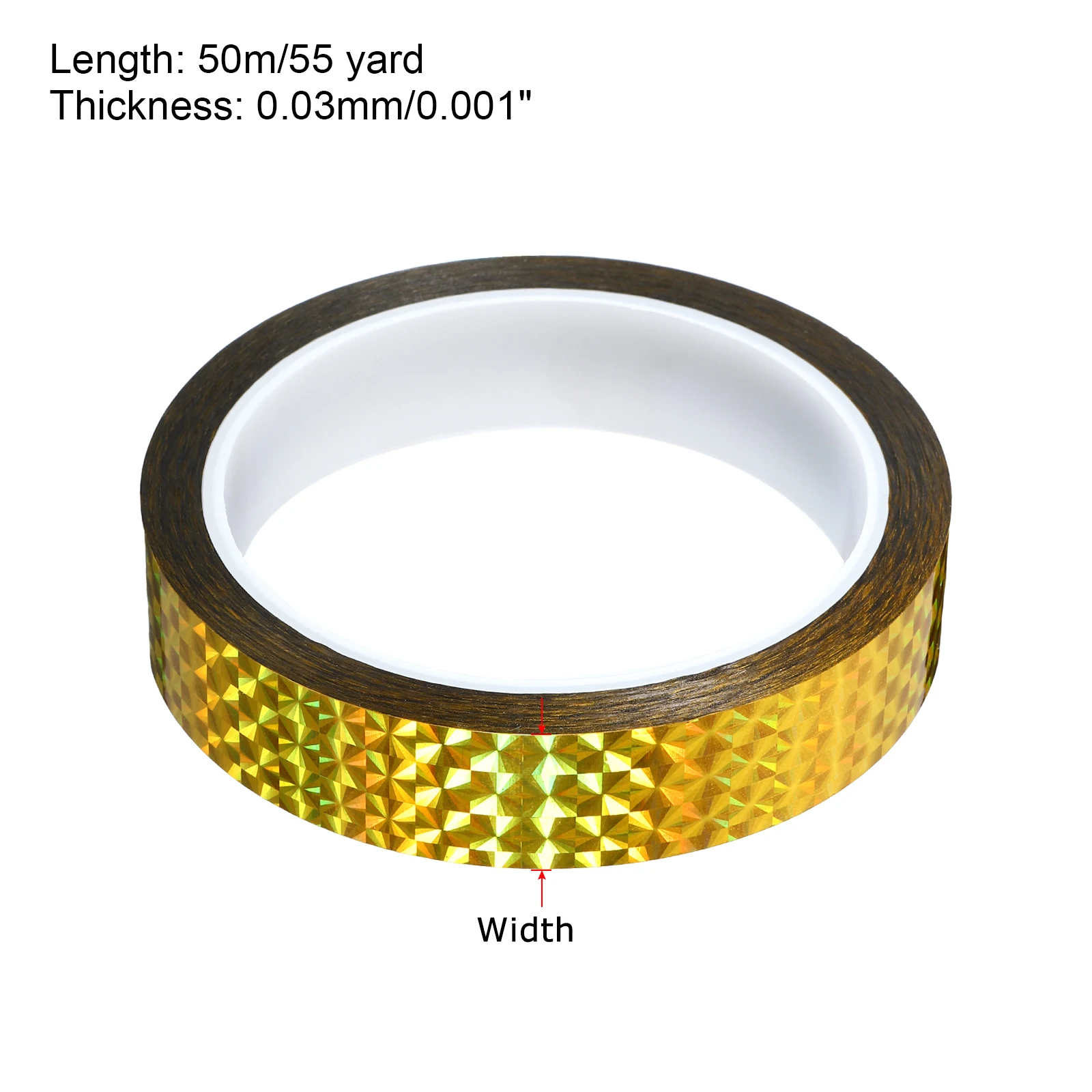 20/25/35mmx50m Prism Tape Holographic Metalized Reflective Decorative Adhesive Masking Tape DIY Art Craft Wrapping Stationery 4