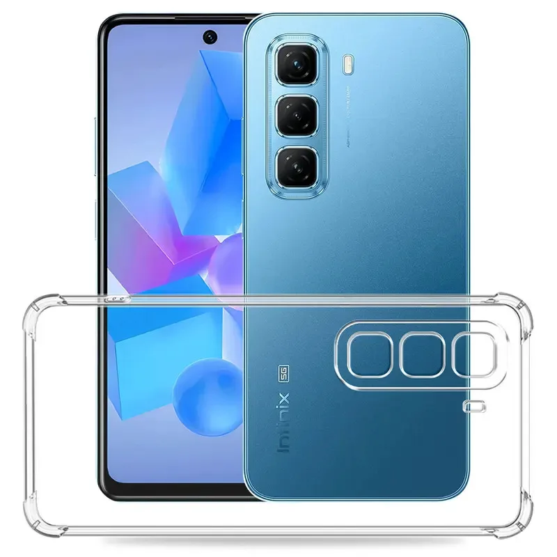 Luxury Soft Silicone Clear Shockproof Airbag Phone Case