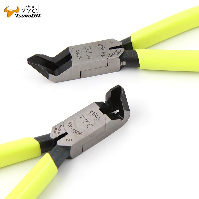 Japan King TTC 6Inch AN-150A 45 or AN-150B 90 Degree Curved Blade Plastic Nippers Diagonal Cutting Pliers 4