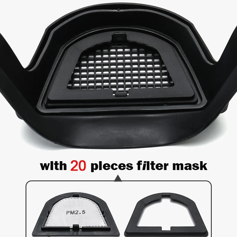 Transparent Full Faceshield Reusable Dustproof Anti-fog Mask HD Safety Glasses Kitchen Protection Anti-splash Mask With Filters 5