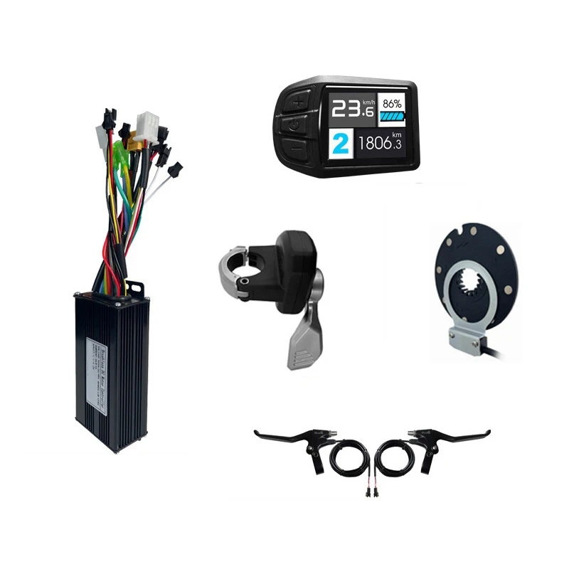 

26A Tri-Mode Controller Set With UKC3 Display Gauge 36V 48V Fit For Electric Bike Motor Conversion