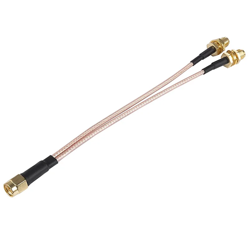 RP SMA Male/Female to Dual SMA Male Female 2 X SMA 2 Way Antenna Adapter Y Type Splitter Pigtail RG316 RF Coax Extension Cable