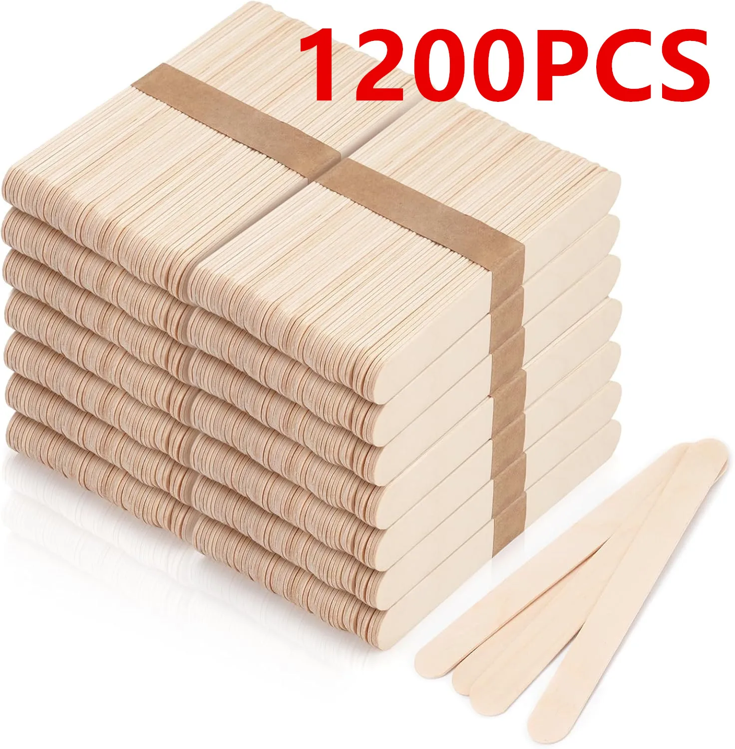 4 Pack Eyebrow Wax Sticks Non-Stick Spatula Silicone Stick